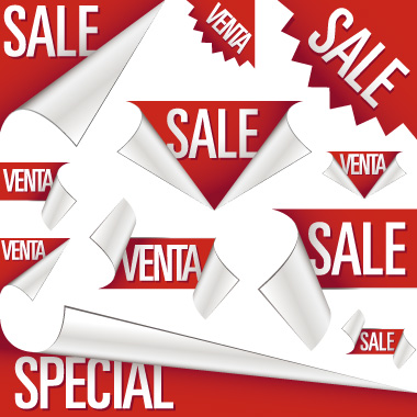 free vector Sales decorative icon vector graphic